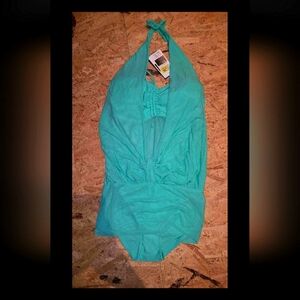 BNWT Womens TEAL One Piece Swim Suit